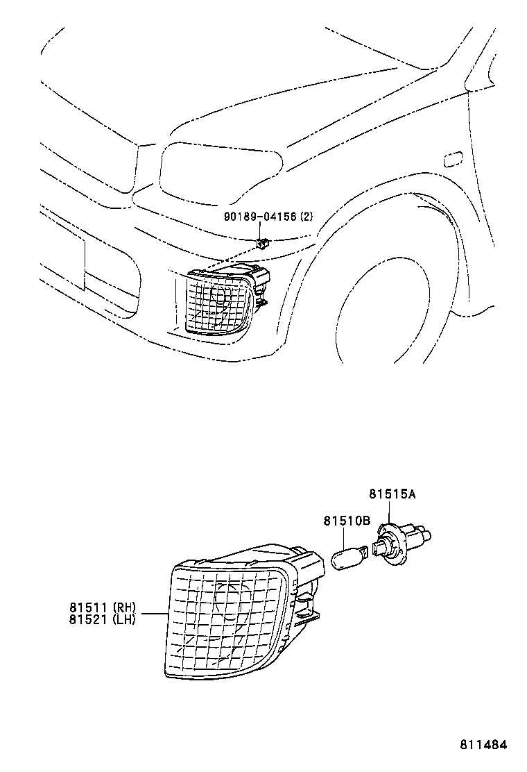 90981-11047 BULB (FOR FRONT TURN SIGNAL LAMP) product image