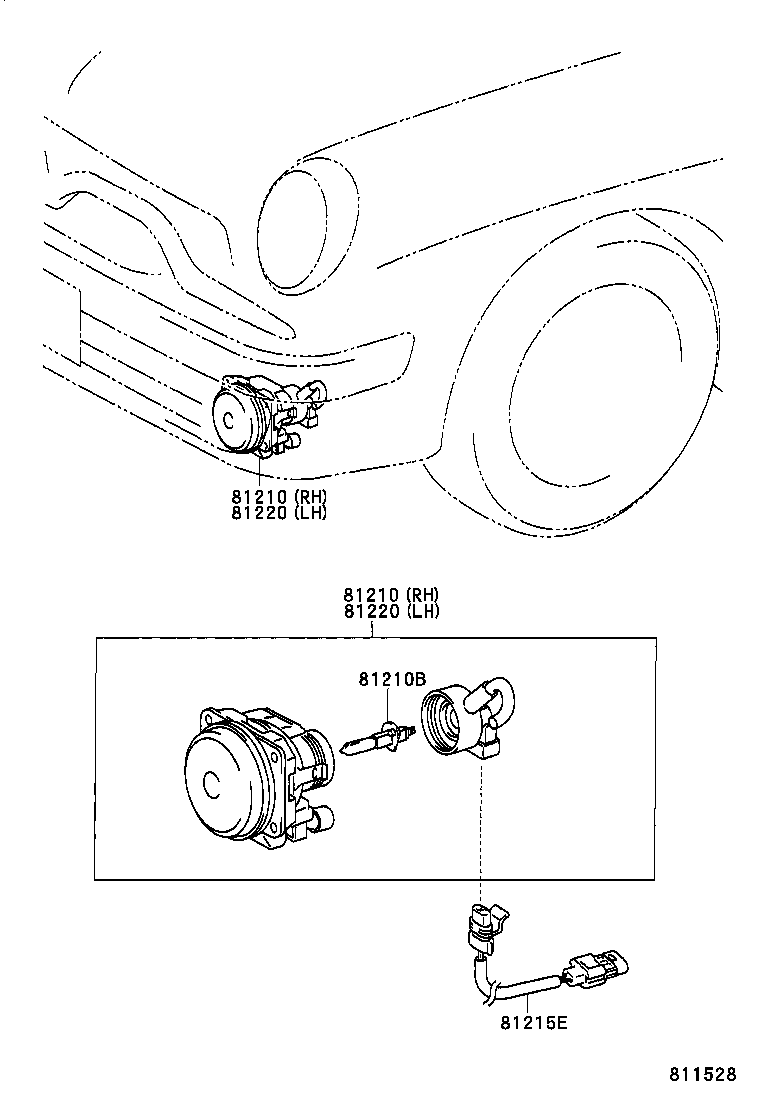 81215-51030 CORD, FOG LAMP product image
