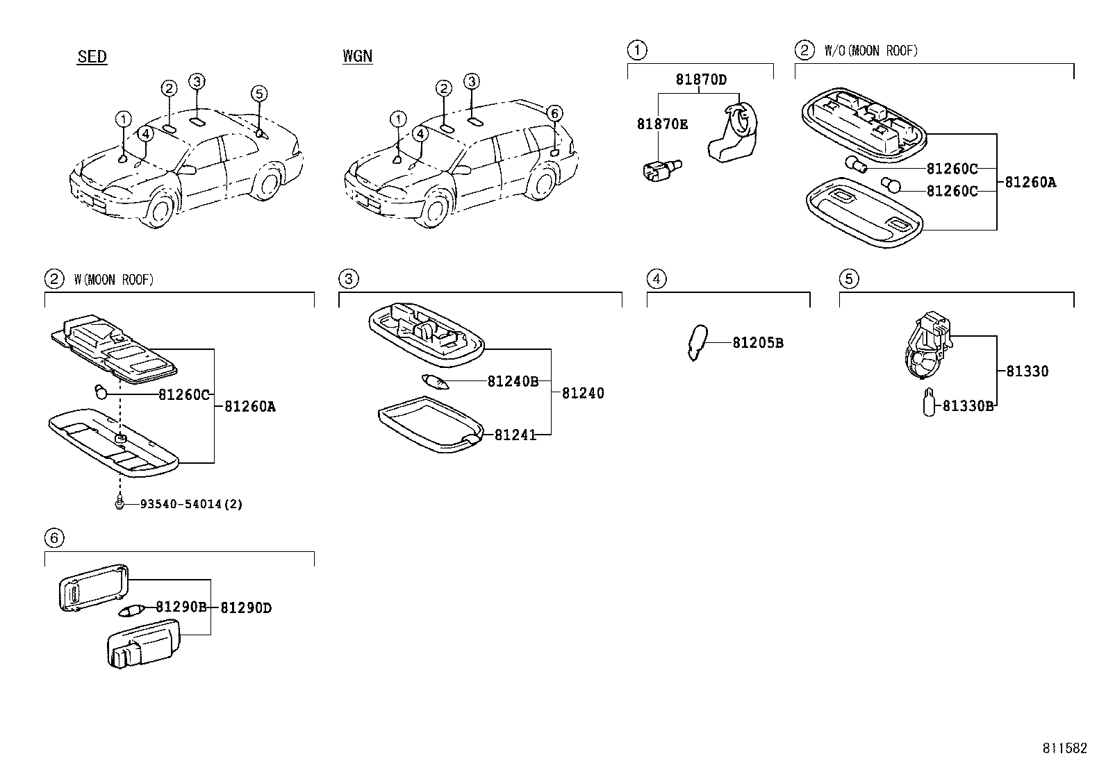 81870-12020 LAMP ASSY, KEY CYLINDER product image