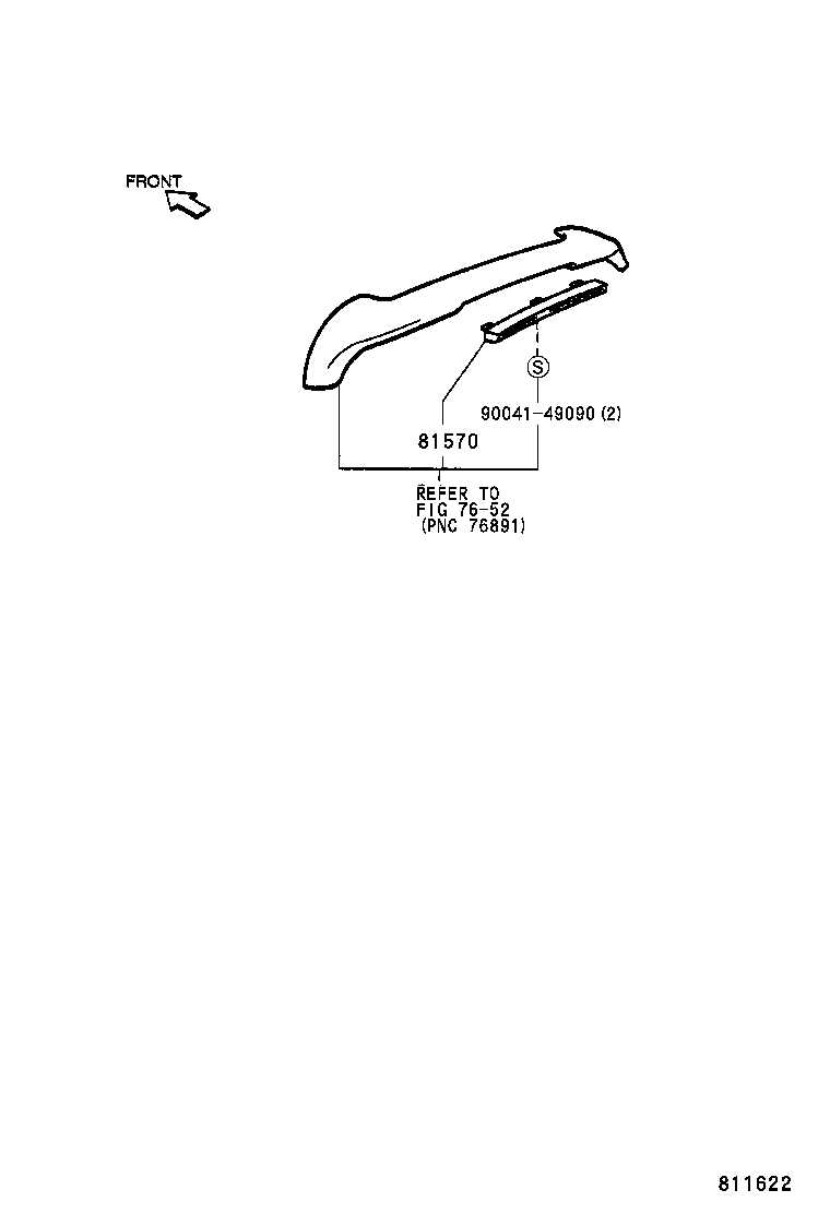 81570-97501 LAMP ASSY, CENTER STOP product image
