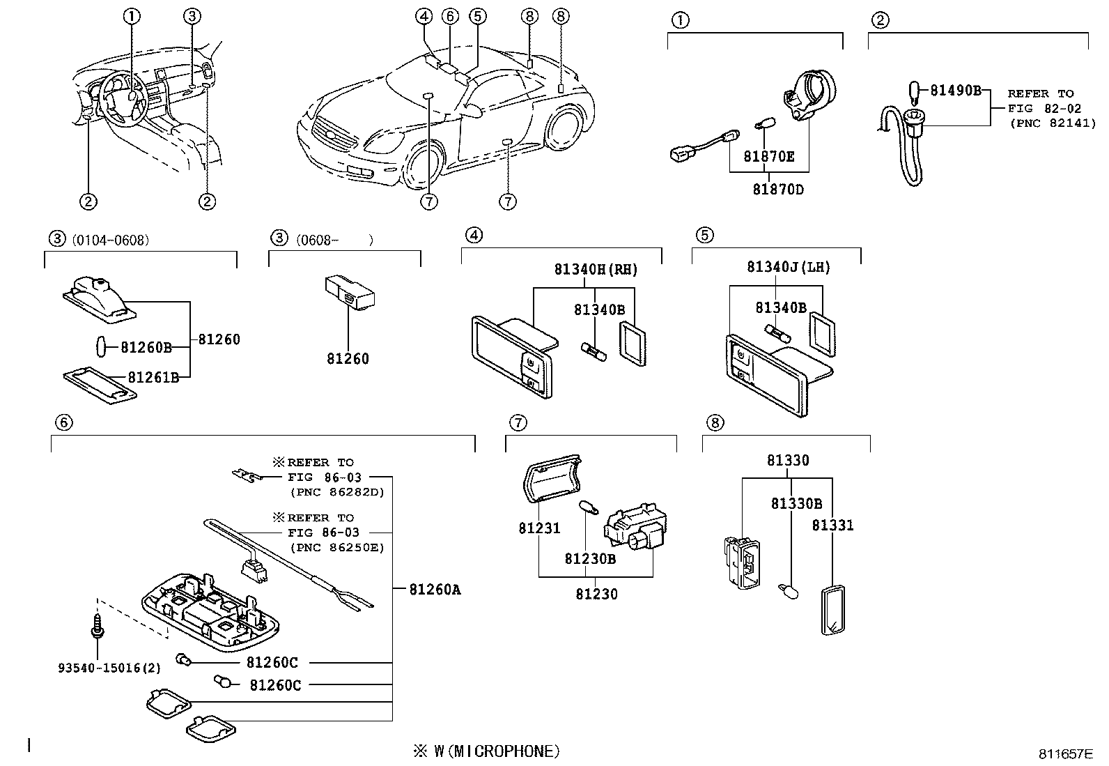 Toyota 90981-11041 BULB (FOR FOOT LAMP)
