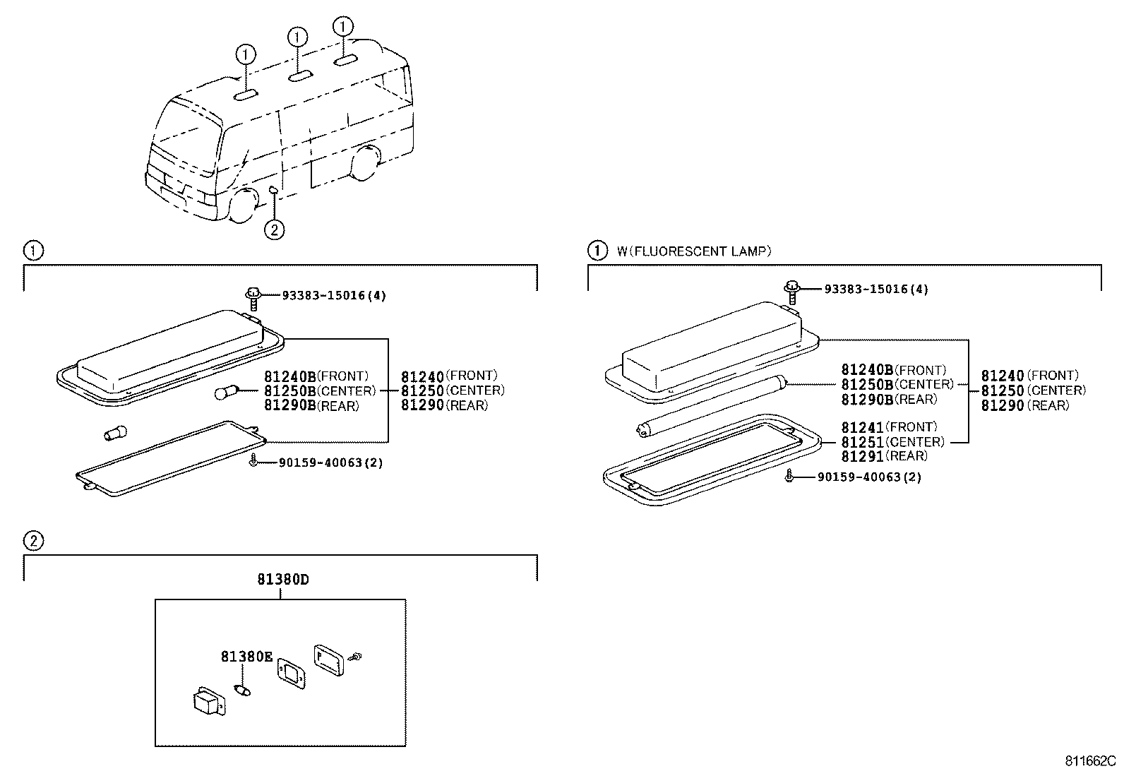 81260-36010 LAMP ASSY, ROOM, NO.1 product image
