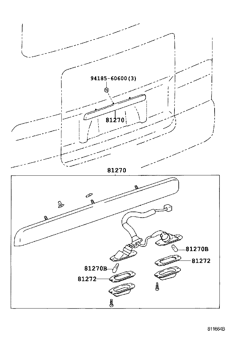 81270-0S010 LAMP ASSY, LICENSE PLATE product image