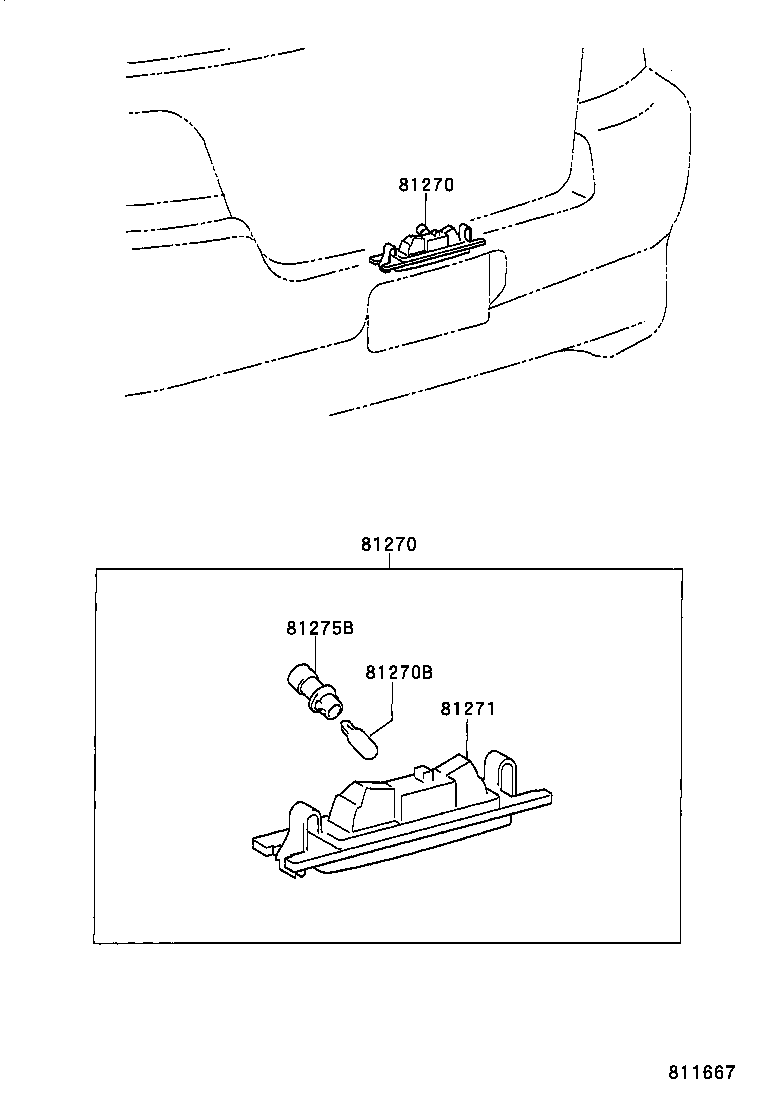 90080-81086 BULB (FOR LICENSE PLATE LAMP) product image