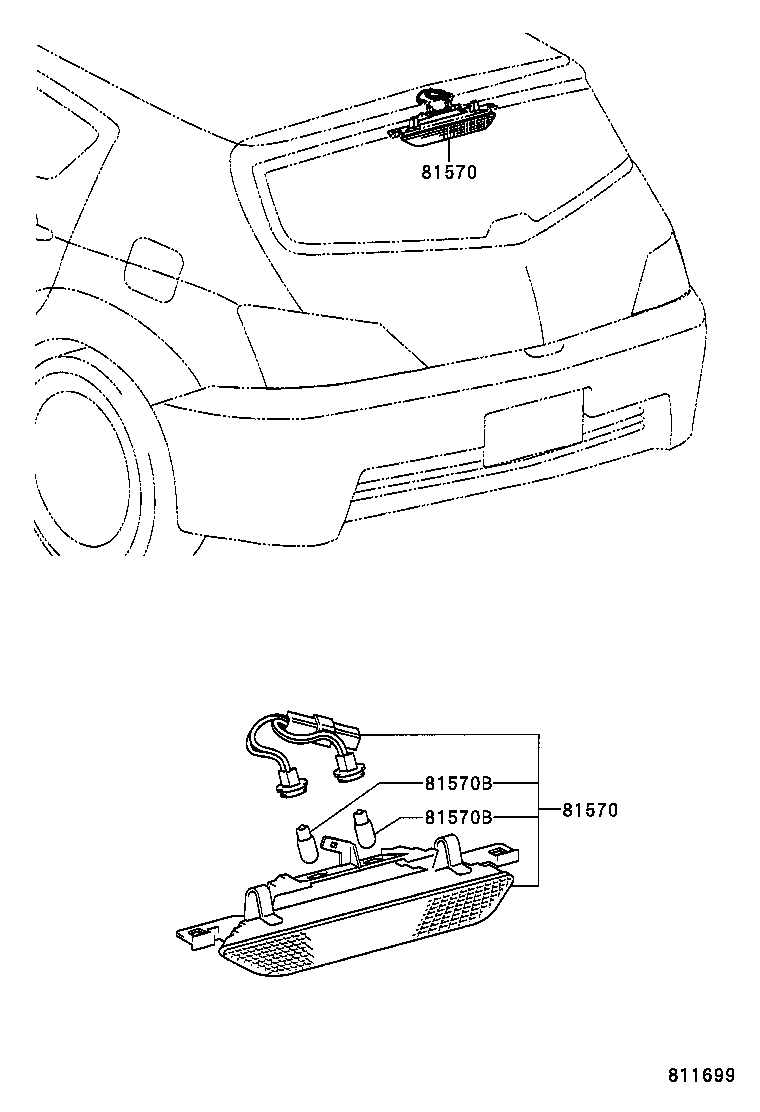 81570-12380 LAMP ASSY, CENTER STOP product image