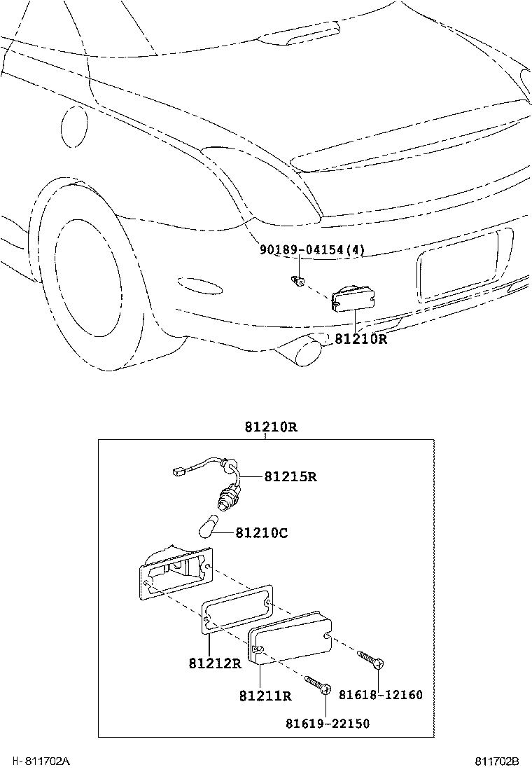 81591-24030 LENS, REAR FOG LAMP product image