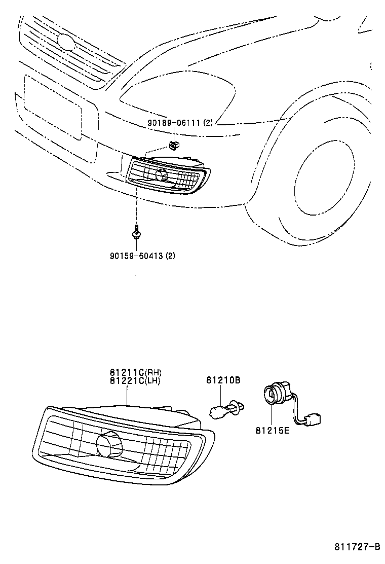 81215-26060 CORD, FOG LAMP product image