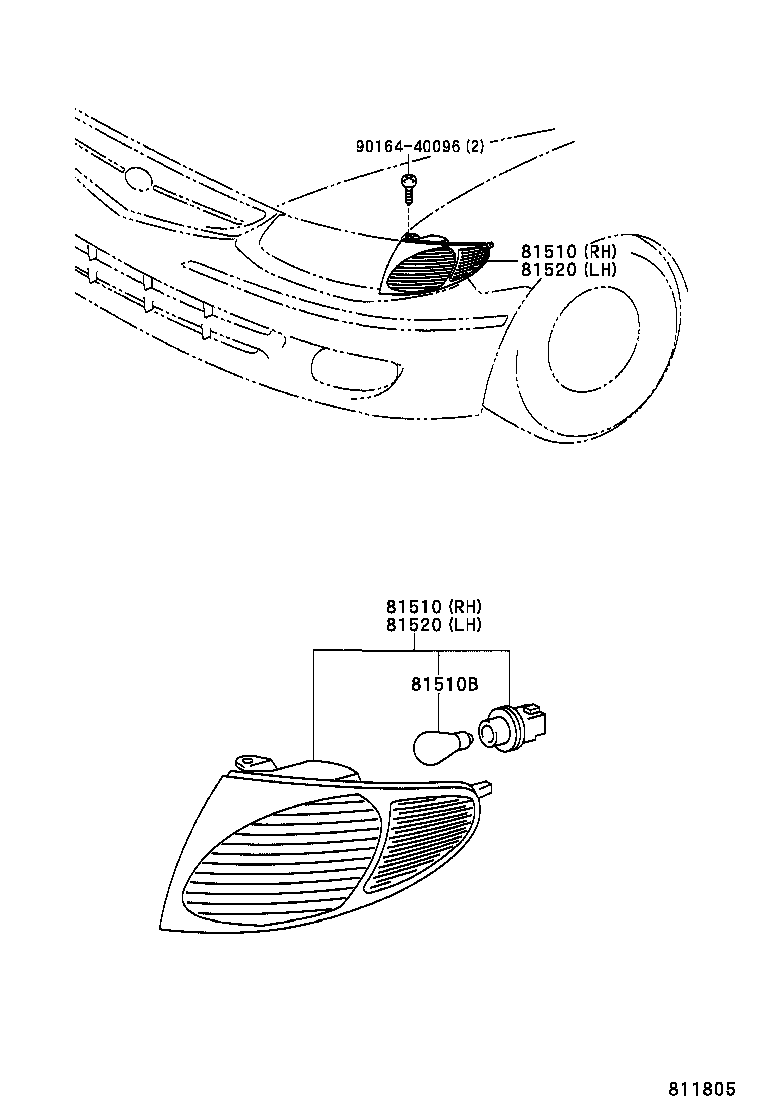 81510-AA030 LAMP ASSY, FRONT TURN SIGNAL, RH product image