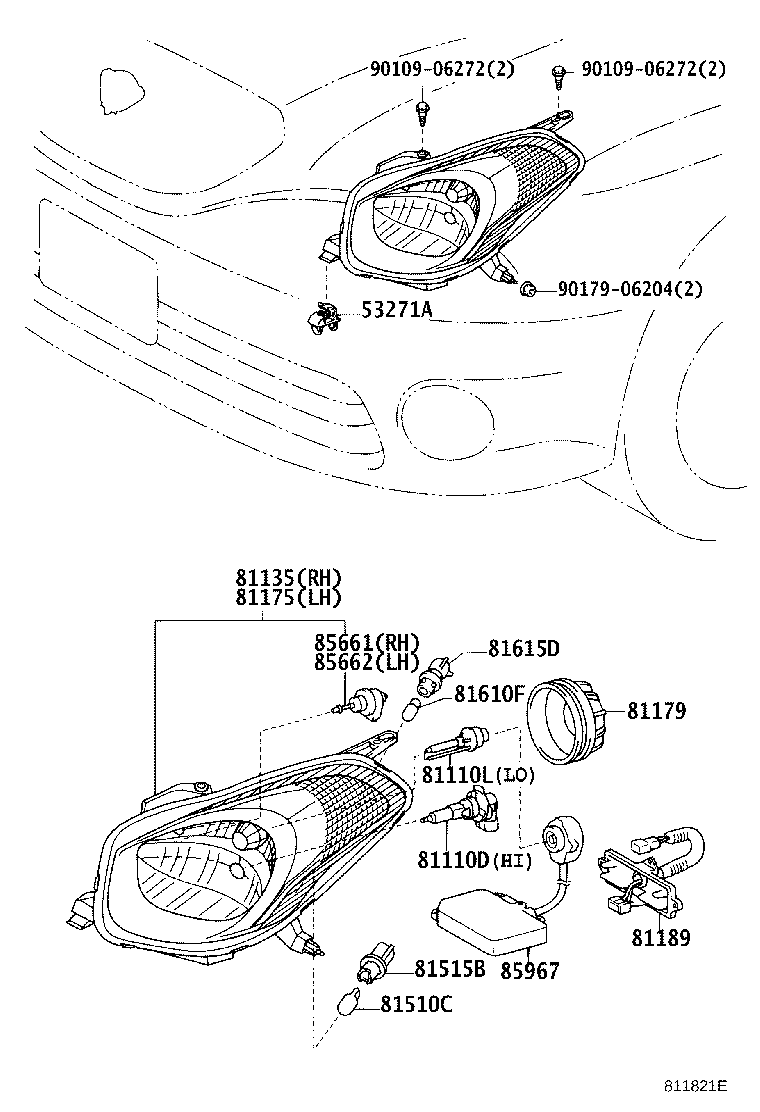 81135-22830 COVER, HEADLAMP SOCKET product image
