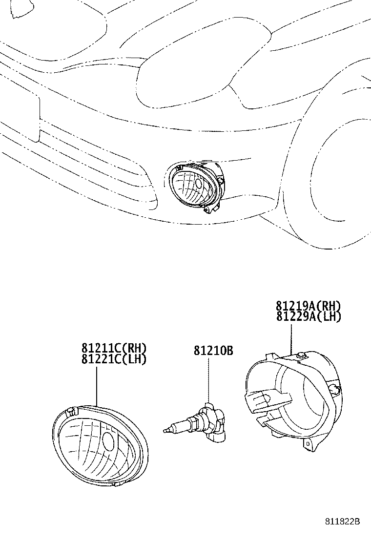 52125-22080 BRACKET, FOG LAMP, RH product image