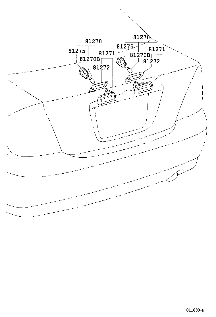 Toyota 81271-AA020 LENS, LICENSE PLATE LAMP