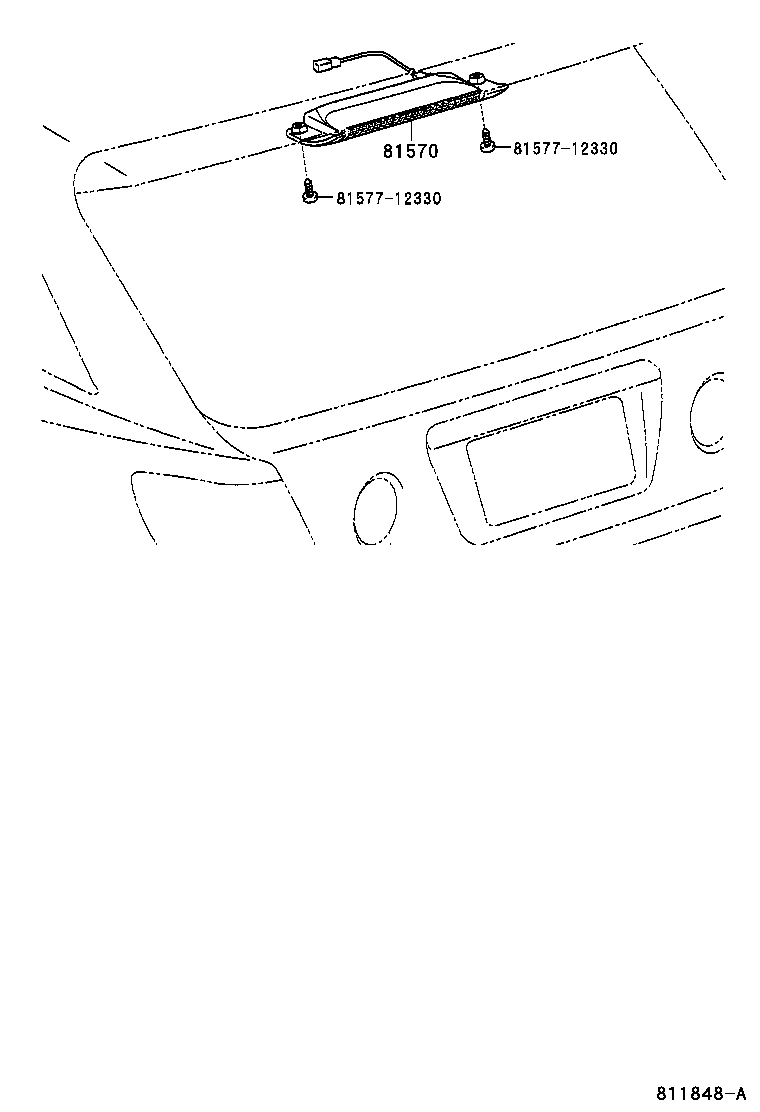 81570-53010-C0 LAMP ASSY, CENTER STOP product image