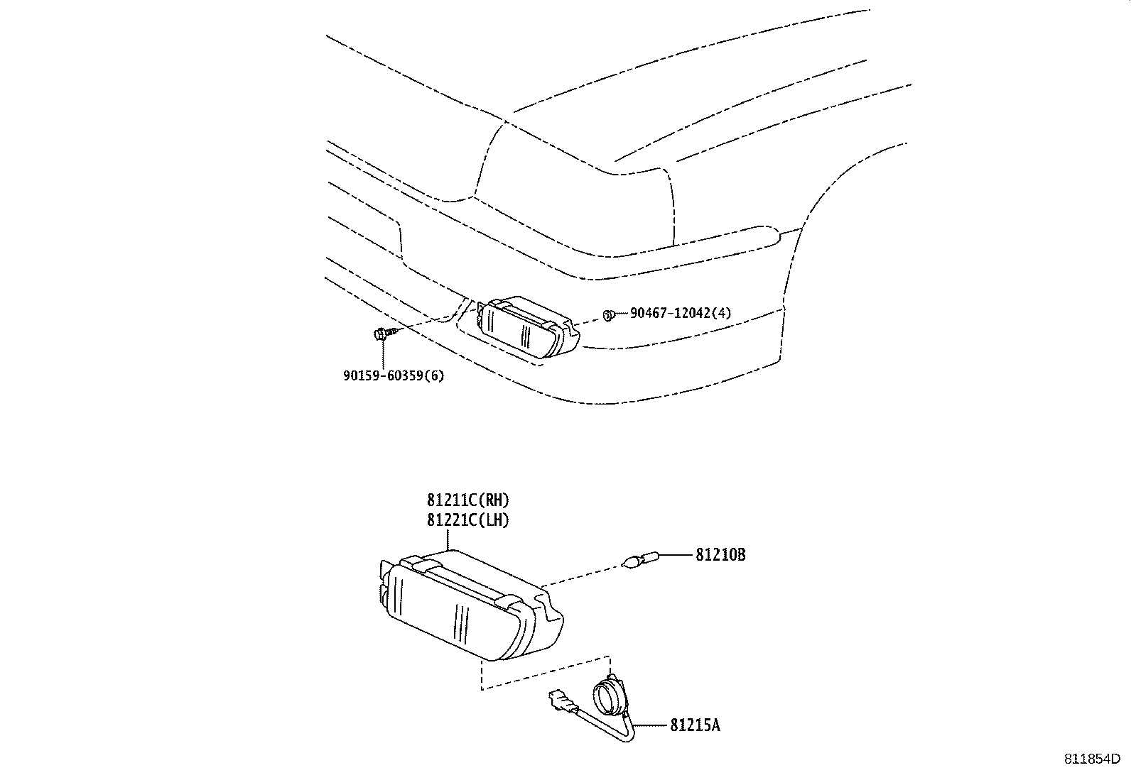 81215-43010 SOCKET & WIRE, FOG LAMP product image