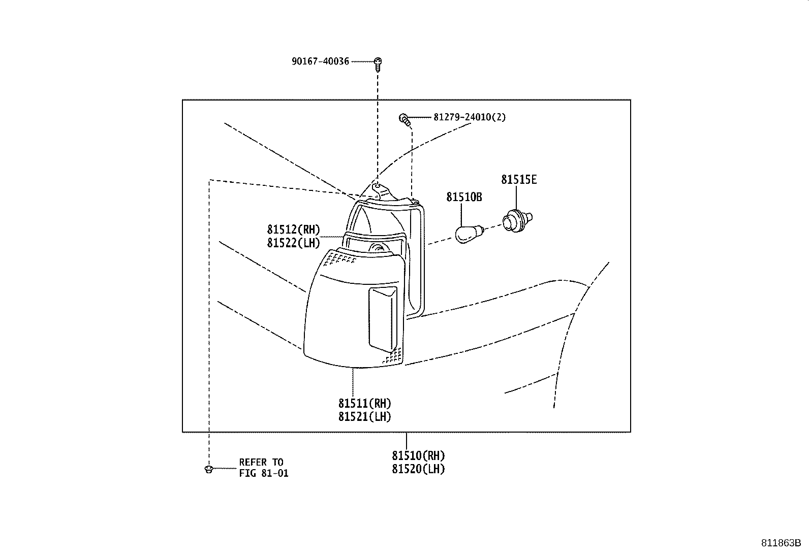 81510-43050 LAMP ASSY, FRONT TURN SIGNAL, RH product image