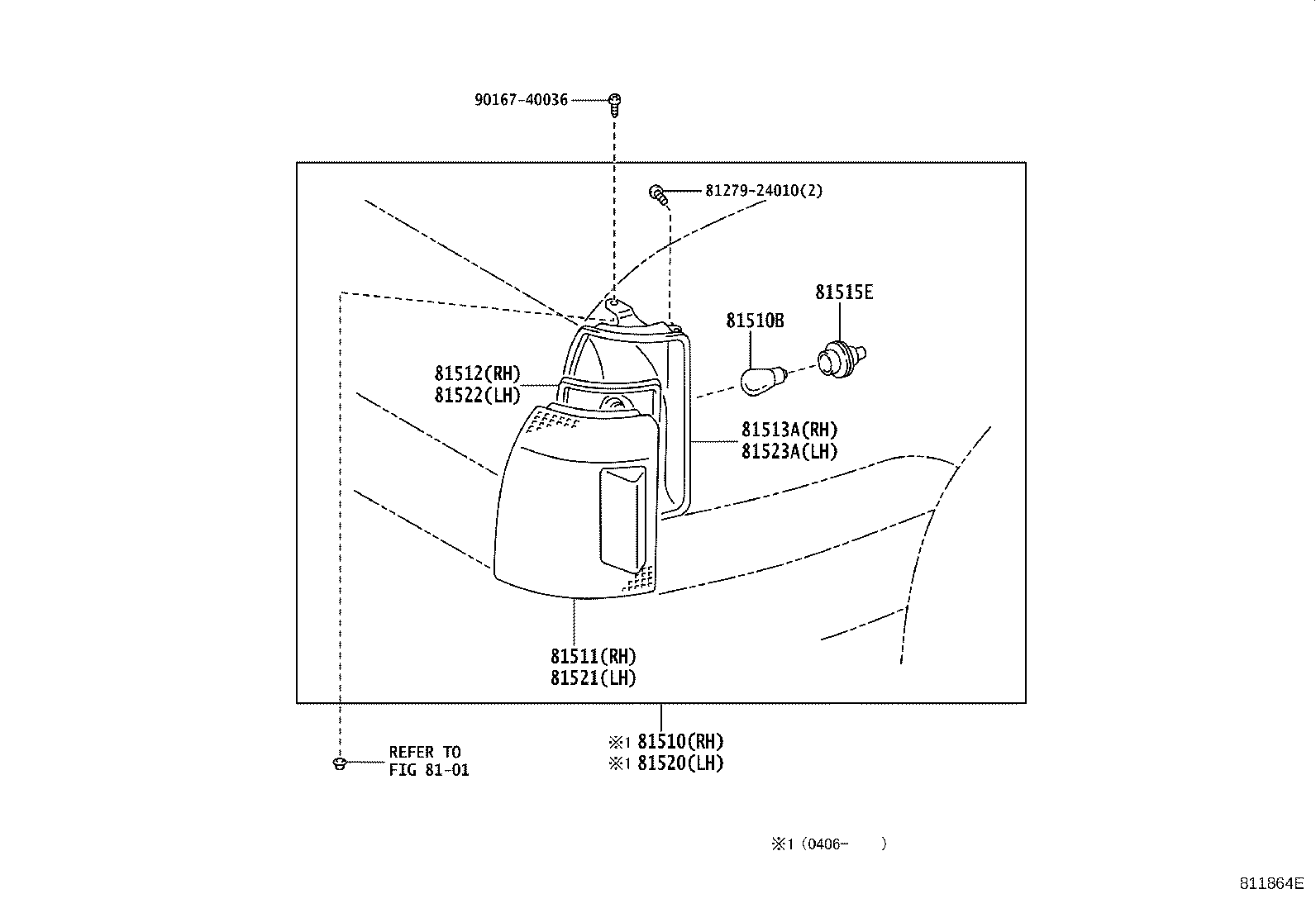 81510-43050 LAMP ASSY, FRONT TURN SIGNAL, RH product image