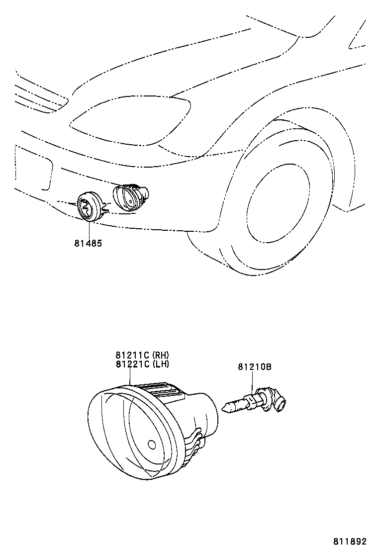 81485-13010 INSERT, FOG LAMP PROTECTOR product image