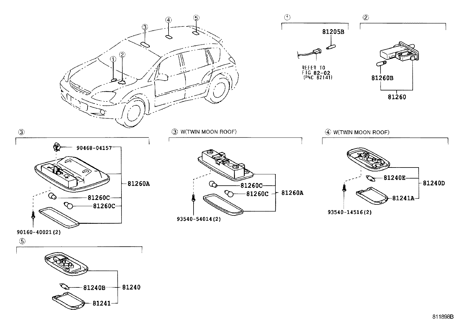 81260-14080-A2 LAMP ASSY, MAP product image