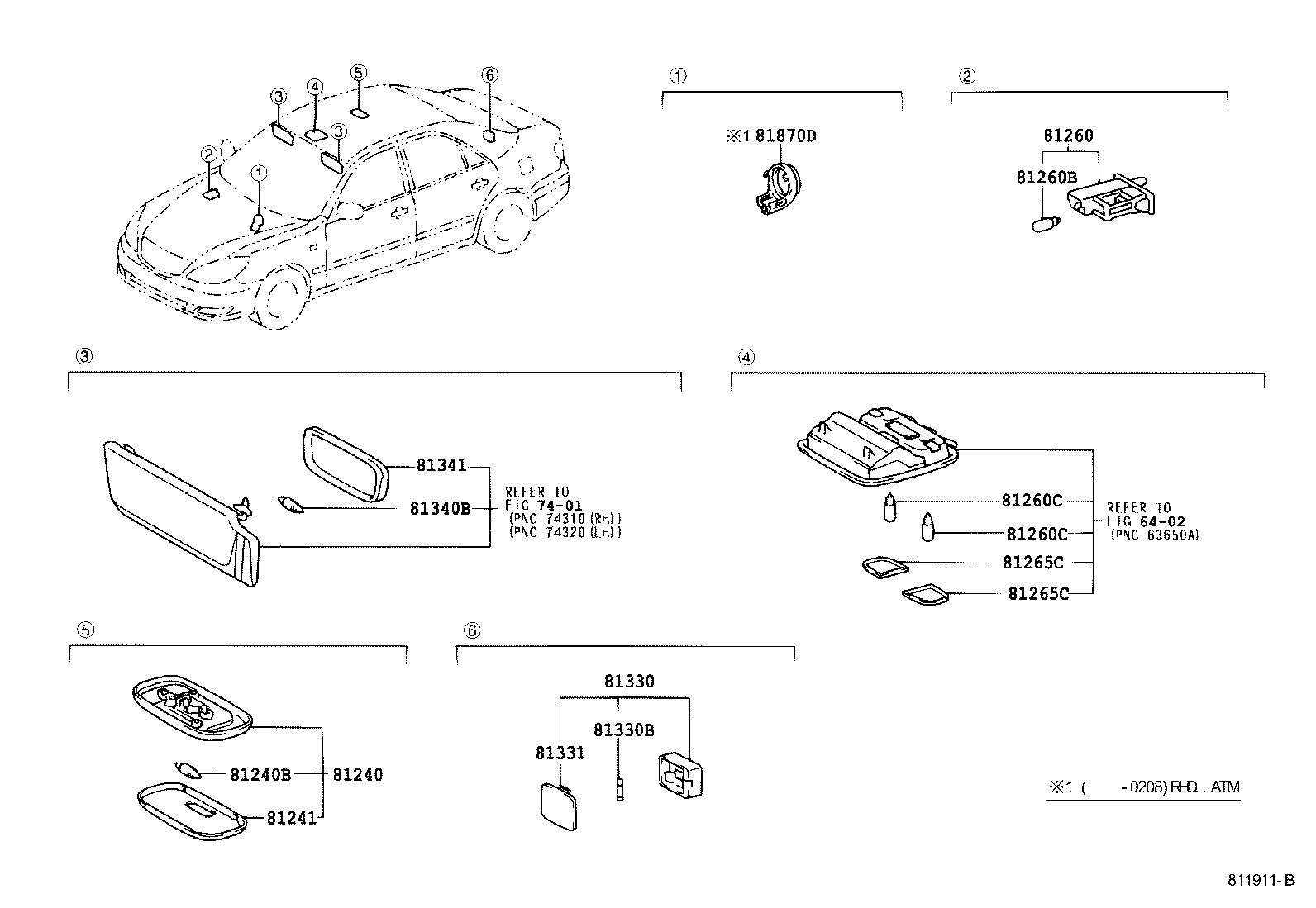 90084-81002 BULB(FOR MAP LAMP) product image