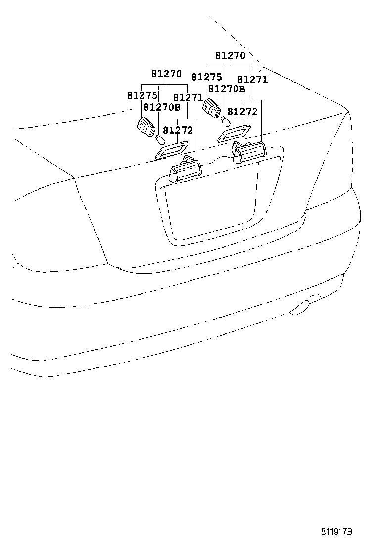 81270-AA020 LAMP ASSY, LICENSE PLATE product image