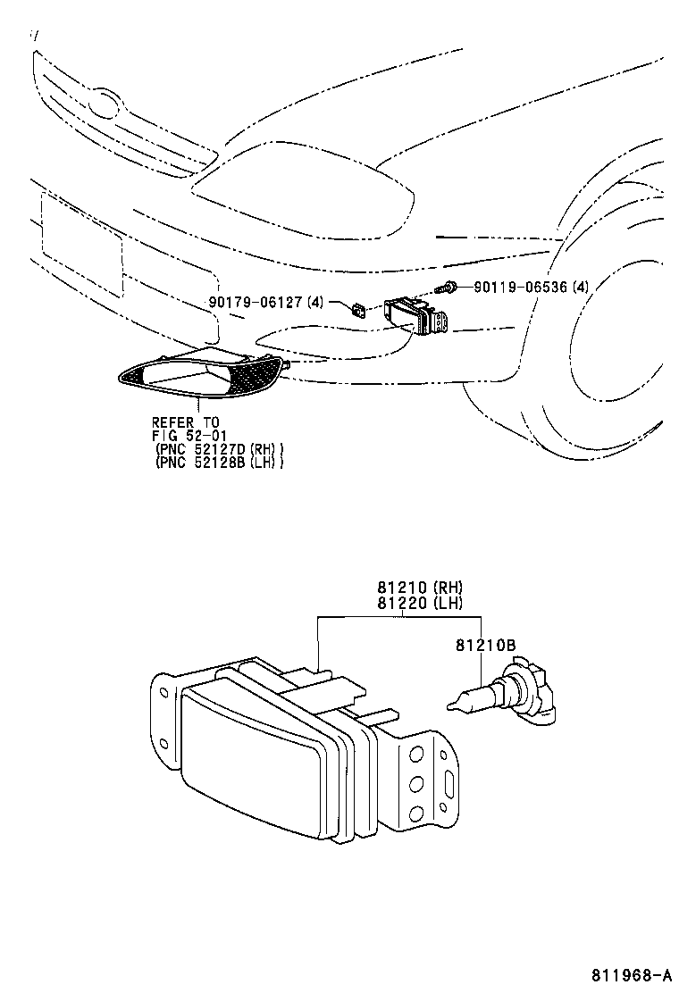 90080-81101 BULB, FOG LAMP product image