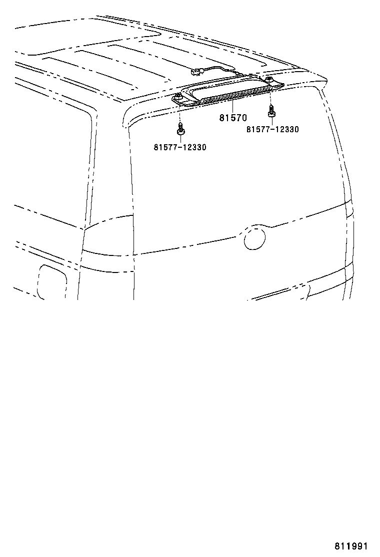 81570-28230 LAMP ASSY, CENTER STOP product image