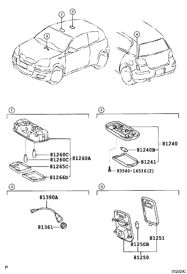 81361-52010 LENS, STEP LAMP product image
