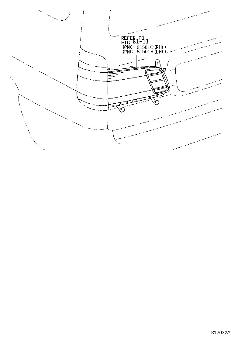 81671-26030 LENS, BACK-UP LAMP, RH product image
