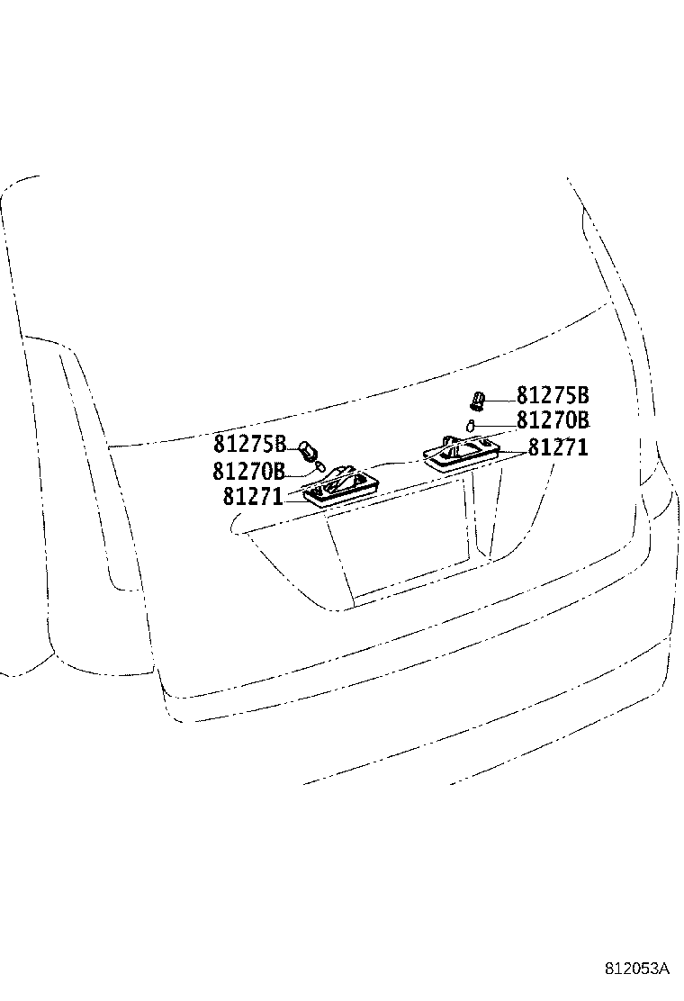 81271-33050 LENS, LICENSE PLATE LAMP product image