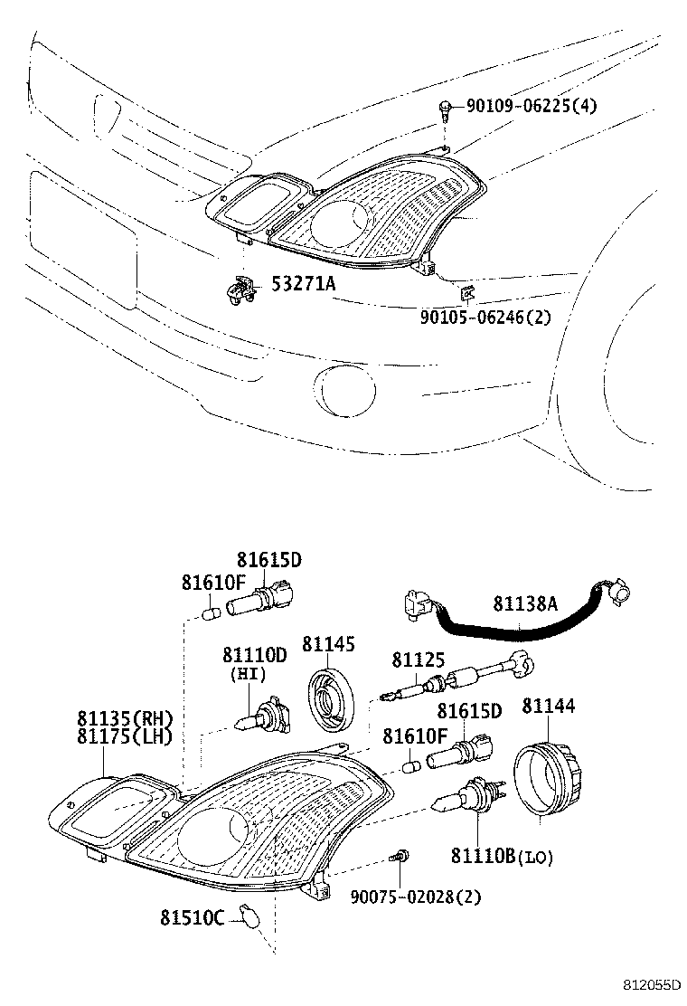 90075-65018 COVER, HEADLAMP SOCKET product image