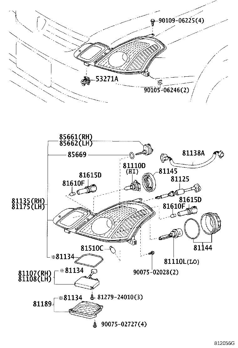 90075-65018 COVER, HEADLAMP SOCKET product image