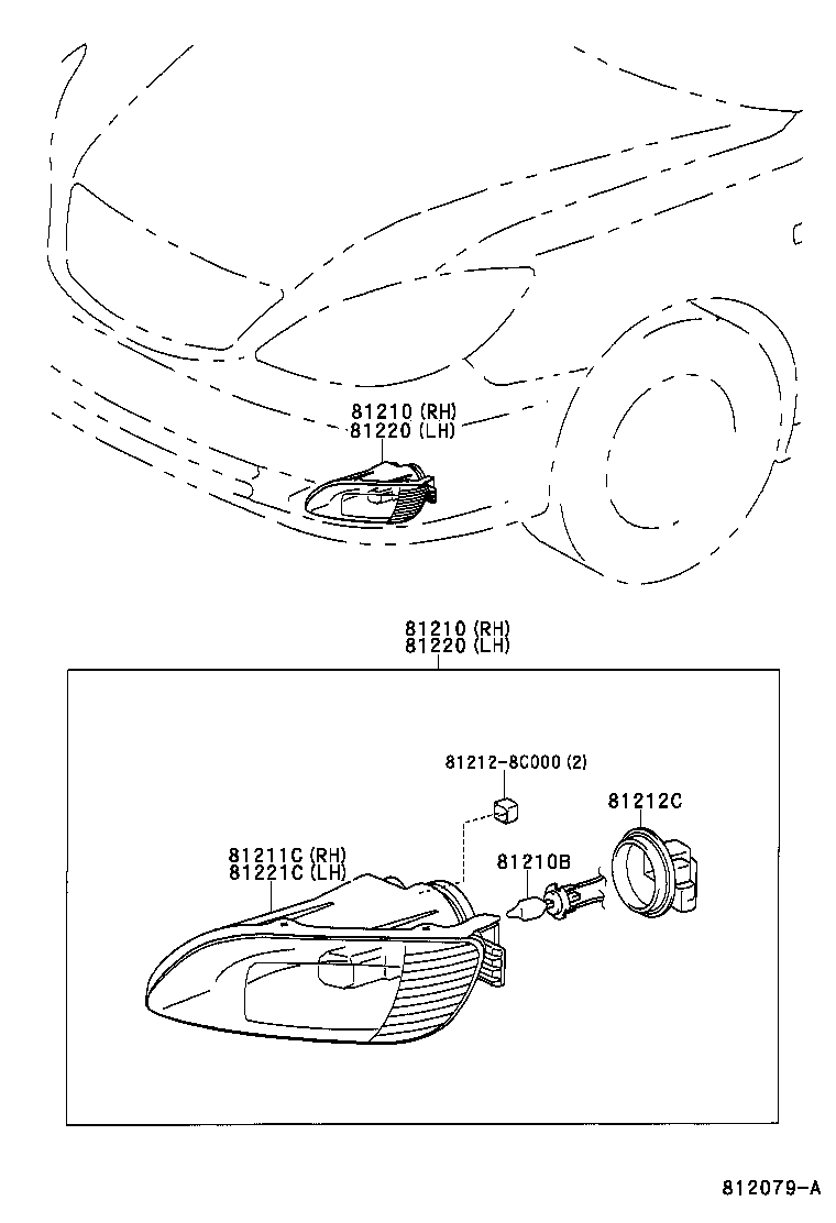 81211-8C002 LAMP UNIT, FOG LAMP, RH product image