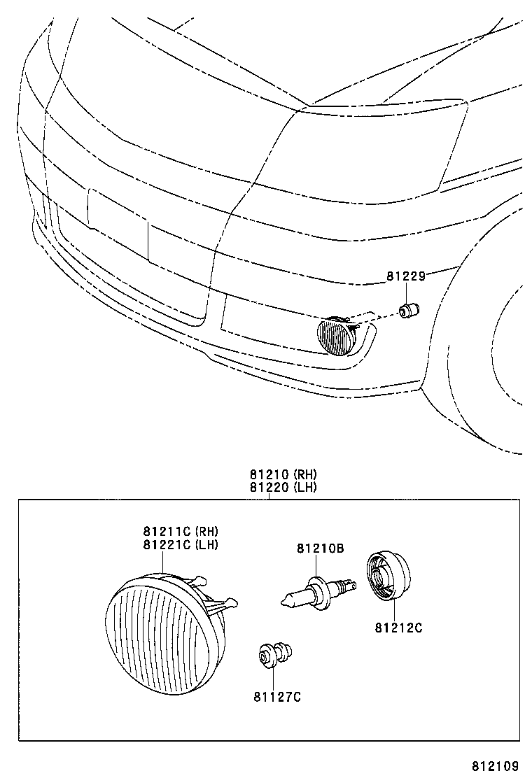 52126-58010 BRACKET, FOG LAMP MOUNTING, LH product image