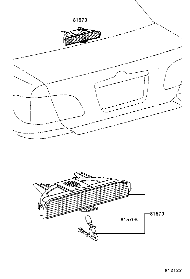 81570-02130 LAMP ASSY, CENTER STOP product image
