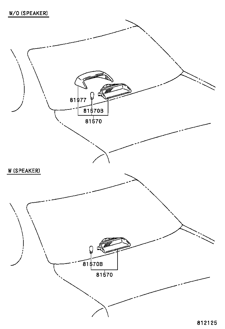 81570-AC010-B0 LAMP ASSY, CENTER STOP product image