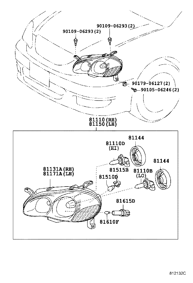 81110-02410 HEADLAMP ASSY, RH product image