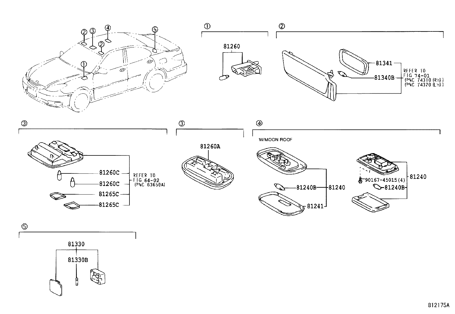 81330-YC010 LAMP ASSY, LUGGAGE COMPARTMENT, NO.1 product image