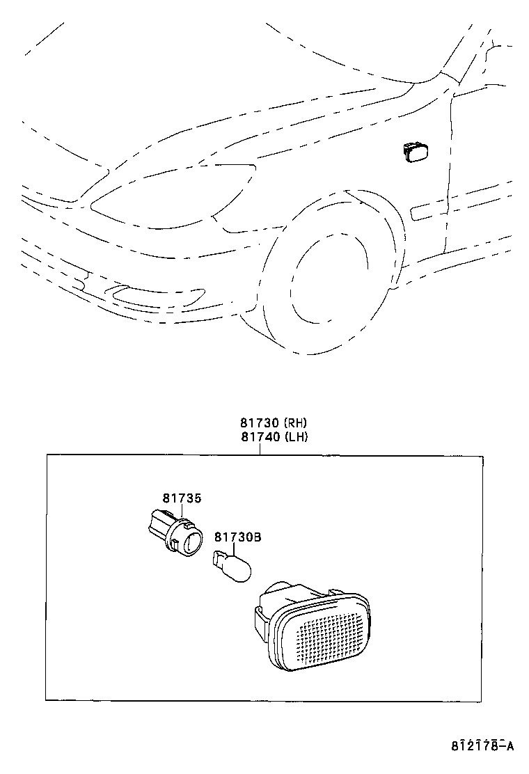 81730-YC020 LAMP ASSY, SIDE TURN SIGNAL, RH product image
