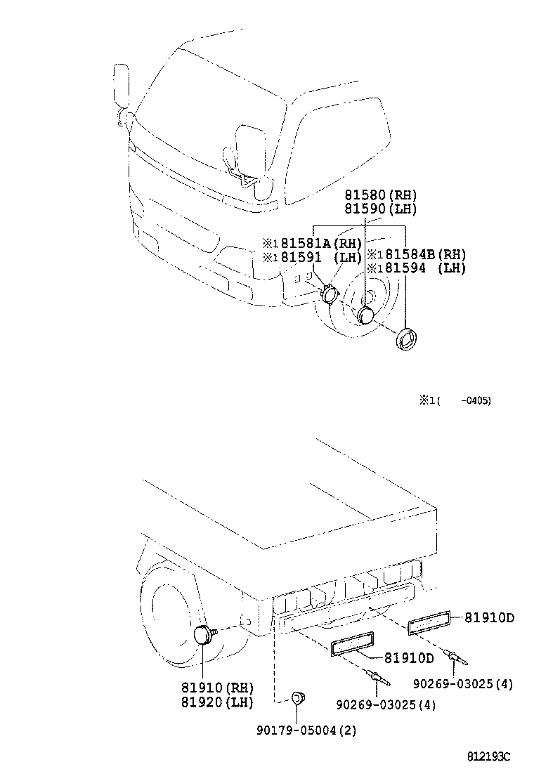 81910-37050 REFLECTOR ASSY, REFLEX, REAR product image