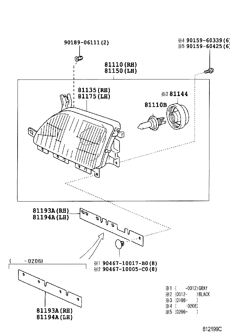 81150-37211 HEADLAMP ASSY, LH product image