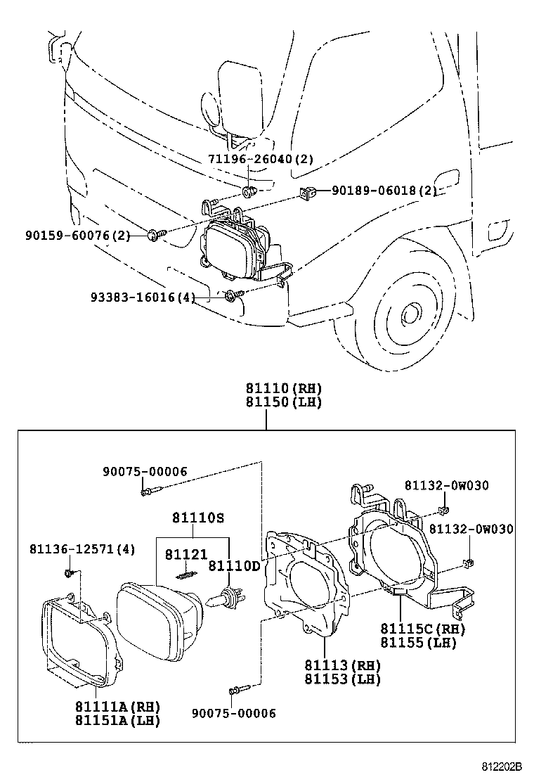 81121-0W030 SPRING, HEADLAMP TENSION product image