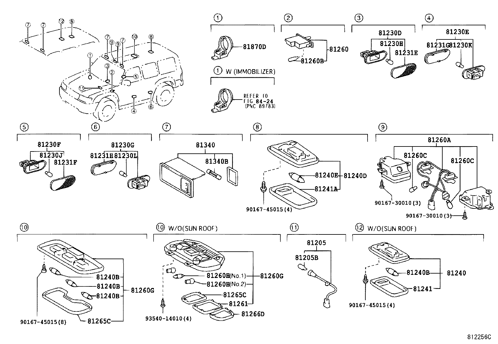 90080-81002 BULB(FOR FRONT DOOR COURTESY LAMP RH) product image