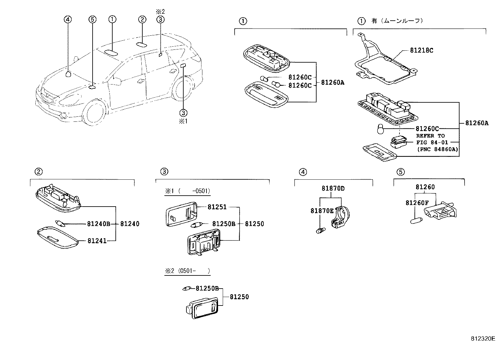 81368-21010 BRACKET, MAP LAMP product image