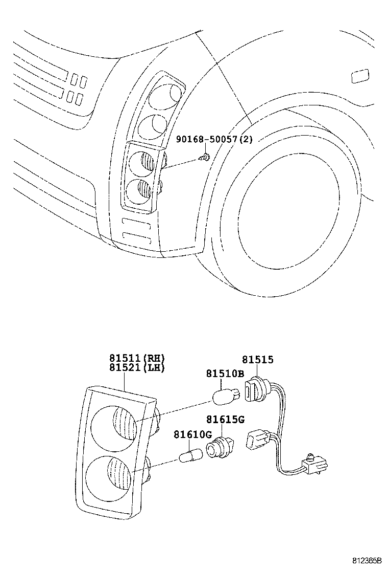 81511-52020 LENS, FRONT TURN SIGNAL LAMP, RH product image