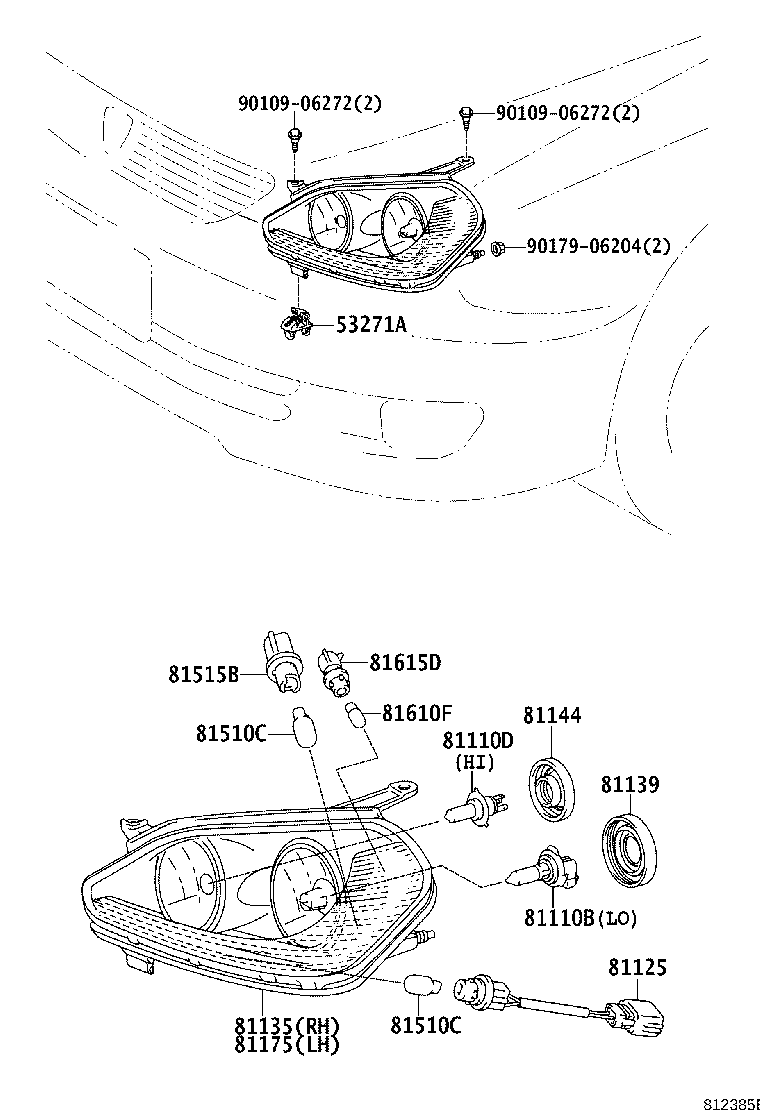 90075-65018 COVER, HEADLAMP SOCKET product image