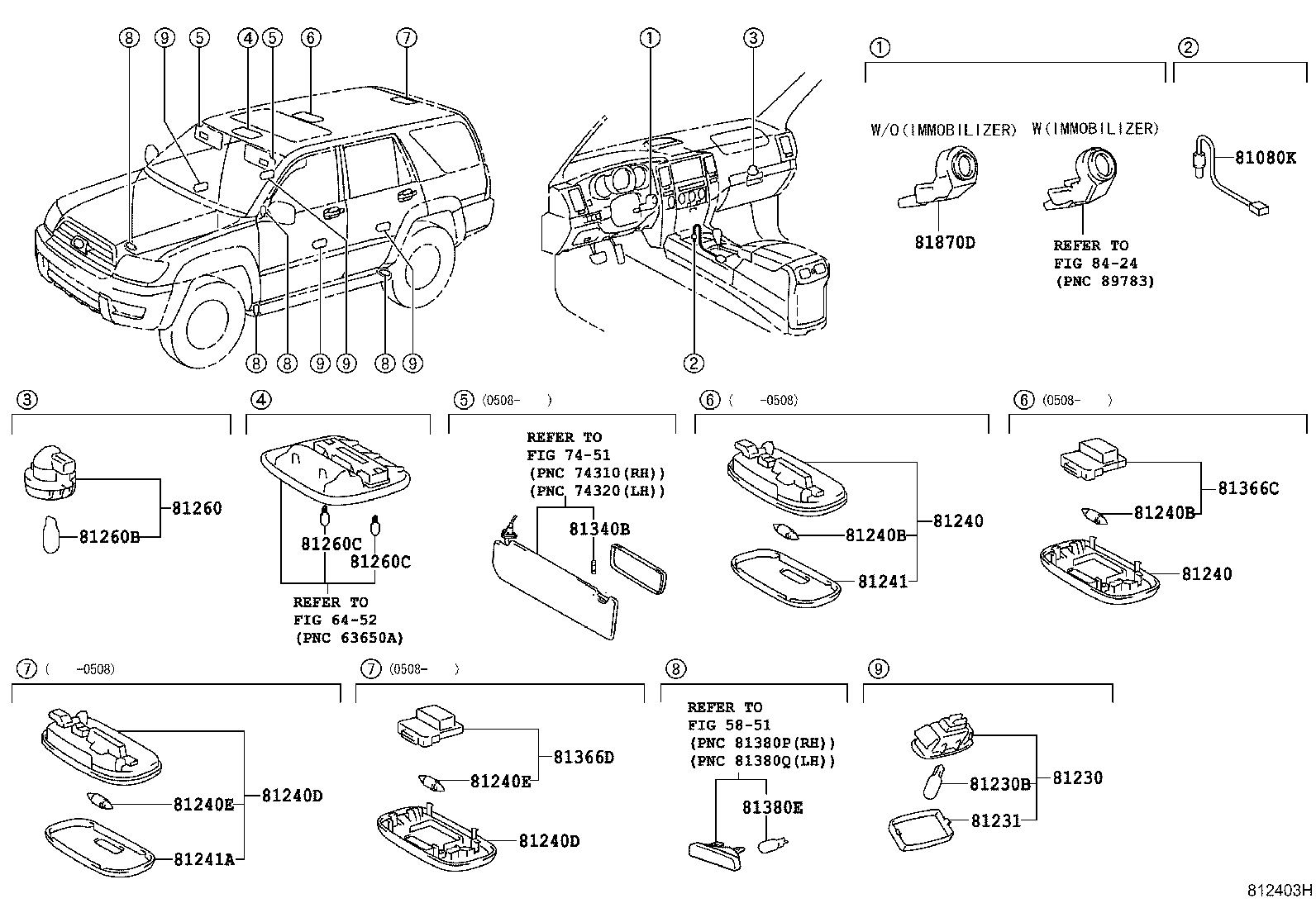 81205-35010 LAMP ASSY, CONSOLE BOX ILLUMINATION product image