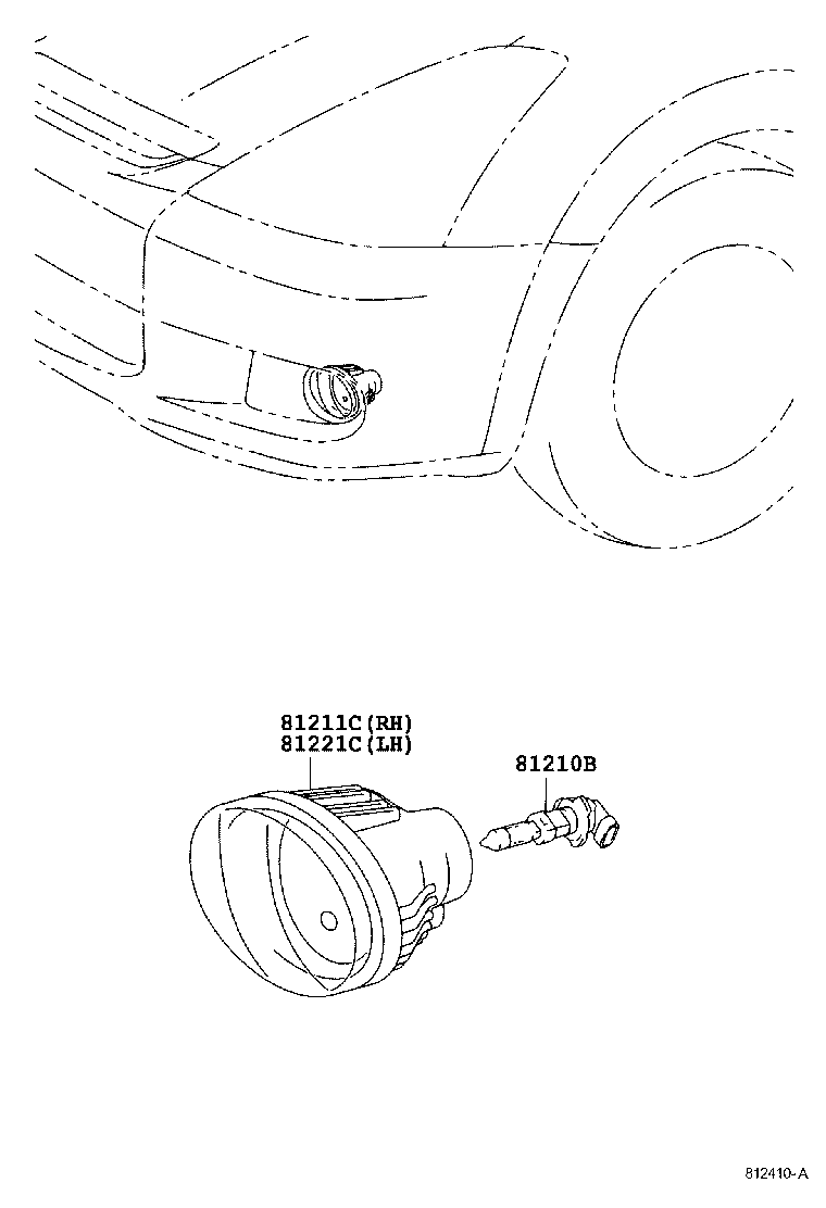 52126-0M010 BRACKET, FOG LAMP MOUNTING, LH product image
