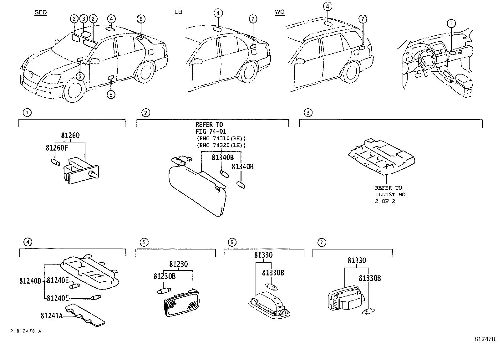 81240-05040 LAMP ASSY, COURTESY product image
