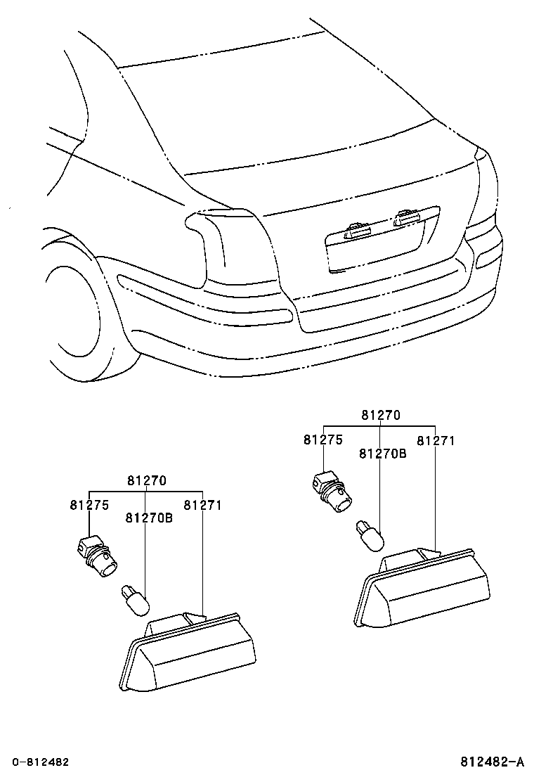 81270-05042 LAMP ASSY, LICENSE PLATE product image