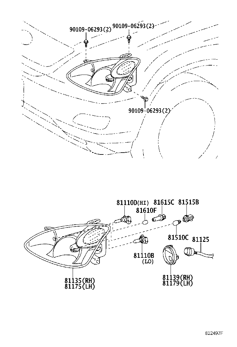 81192-48010 TAPE, HEADLAMP, LH product image