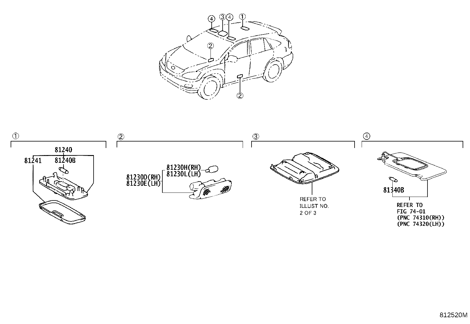 81260-48280 LAMP ASSY, GLOVE BOX product image